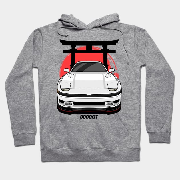 White 3KGT Hoodie by turboosted